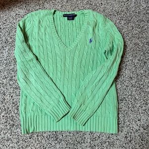 Ralph Lauren cable knit sweater.